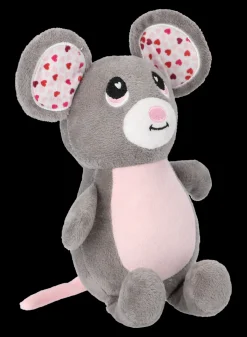 Adori Lovely Mouse - Hondenspeelgoed - 23 cm Grijs Pink