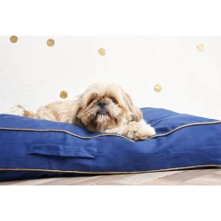 Adori Matraskussen Cadiz - Hondenmatras - 100x68x12 cm Donkerblauw Beige