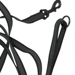 Adori Nylon Anti-Sliplijn Met Handvat - Hondenriem - 1000x2 cm Zwart L