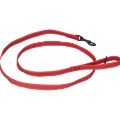 Adori Nylon Anti-Sliplijn Met Handvat - Hondenriem - 180x2 cm Rood L