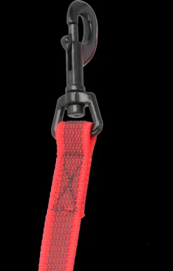 Adori Nylon Anti-Sliplijn Met Handvat - Hondenriem - 180x2 cm Rood L