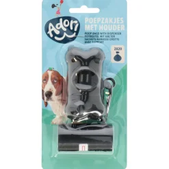 Adori Poepzakjes Met Houder Botje - Hondenpoepzakjes - Zwart