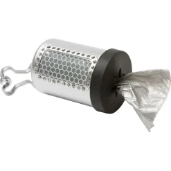 Adori Poepzakjes Met Houder - Hondenpoepzakjes - 6x5.5x9 cm Zilver