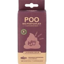 Adori Poo Bio-Poepzakjes - Hondenpoepzakjes - 22x32 cm 4x15 Lavendelgeur