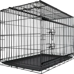 Adori Premium Bench Met 2 Schuifdeuren Zwart - Hondenbench