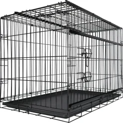 Adori Premium Bench Met 2 Schuifdeuren Zwart - Hondenbench