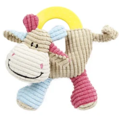 Adori Puppy Speelgoed Beer-Koe - Hondenspeelgoed - 19x15 cm Multi-Color