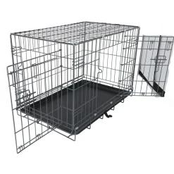 Adori Safety+ Bench Met 2 Deuren Grijs - Hondenbench