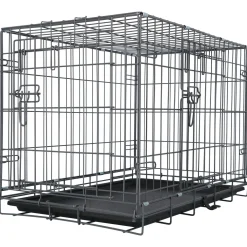 Adori Safety+ Bench Met 2 Deuren Grijs - Hondenbench