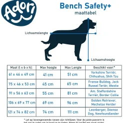 Adori Safety+ Bench Met 2 Deuren Grijs - Hondenbench