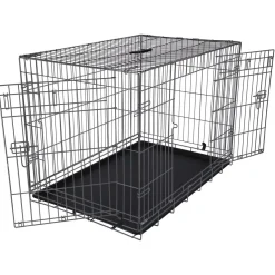 Adori Safety+ Bench Met 2 Deuren Grijs - Hondenbench