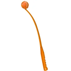 Adori Shooter Werpstick Met Bal - Hondenspeelgoed - 65 cm Oranje