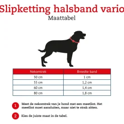 Adori Slipketting Halsband Vario Donkerbruin - Hondenhalsband