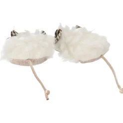 Adori Speelgoed Fluff Twins - Kattenspeelgoed - 14x5x1.5 cm Wit