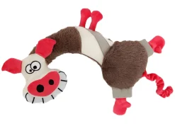 Adori Speeltje Dier Zacht - Hondenspeelgoed - 40 cm Bruin Wit Roze