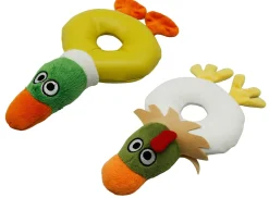 Adori Speeltje Donut Eend Of Kip - Hondenspeelgoed - 22x10.5 cm Assorti