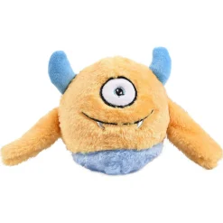 Adori Speeltje Monster Grote Squeaker - Hondenspeelgoed - 8 cm Geel Blauw