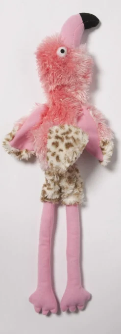 Adori Speeltje Skinny Flamingo Met Piep - Hondenspeelgoed - 51 cm Assorti