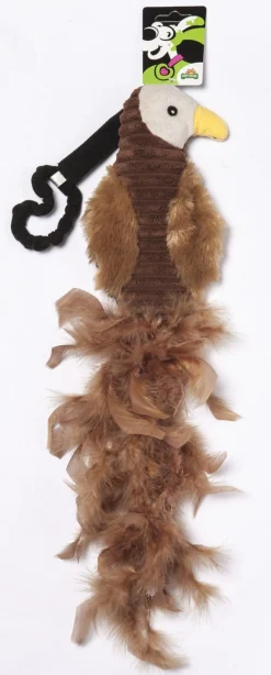 Adori Speeltje Vogel Met Veren - Kattenspeelgoed - 44x14 cm Assorti