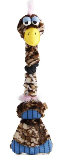 Adori Speeltje Vogel Pluche - Hondenspeelgoed - 65x16 cm Assorti