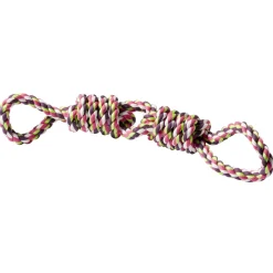 Adori Speeltouw Met 2 Lussen - Hondenspeelgoed - 50 cm Paars Groen