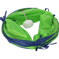 Adori Speeltunnel Voor De Kat - Kattenspeelgoed - Ø25x90 cm Groen Groen