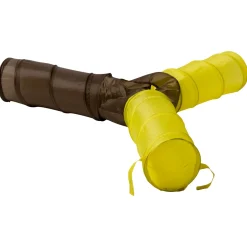 Adori Speeltunnel 3-Weg Konijn 18cm - Speelgoed - Ø18x50 cm Bruin Beige