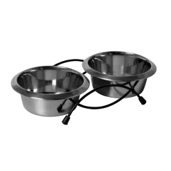 Adori Standaard Met 2 Rvs Bakken - Hondenvoerbak