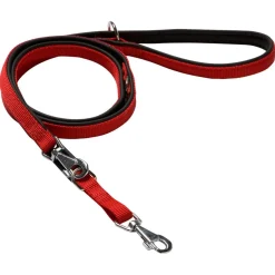 Adori Traininglijn Nylon Soft Rood&Zwart - Hondenriem