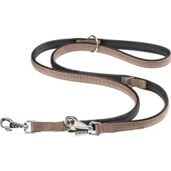 Adori Traininglijn Nylon Soft Bruin&Zwart - Hondenriem