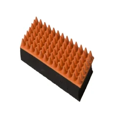 Adori Verzorgingsborstel Rubber Kat - Kattenvachtborstel - 13x5 cm Rood Groen