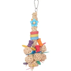 Adori Vine Twist And Balls - Vogelspeelgoed - 37x15x17 cm Multi-Color