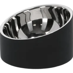 Adori Voerbak Dubbelwandig Scarlett Zwart - Hondenvoerbak