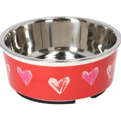 Adori Voerbak Lovely - Hondenvoerbak - Ø14x5.6 cm Rood