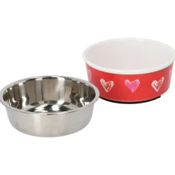 Adori Voerbak Lovely - Hondenvoerbak - Ø14x5.6 cm Rood