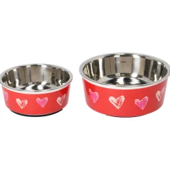 Adori Voerbak Lovely - Hondenvoerbak - Ø14x5.6 cm Rood