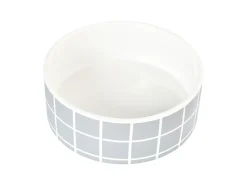 Adori Voerbak Nino - Hondenvoerbak - Ø16x6 cm Wit Grijs