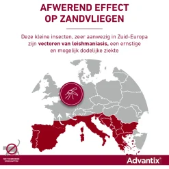Advantix Spot-On 600 - Anti vlooien en tekenmiddel - 6 ml 6 pip 40-60 Kg