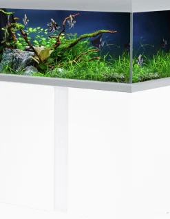 Akvastabil Fusion Aquarium 80 - Aquaria - 80x40x49 cm Zilver Wit Ca. 144 L