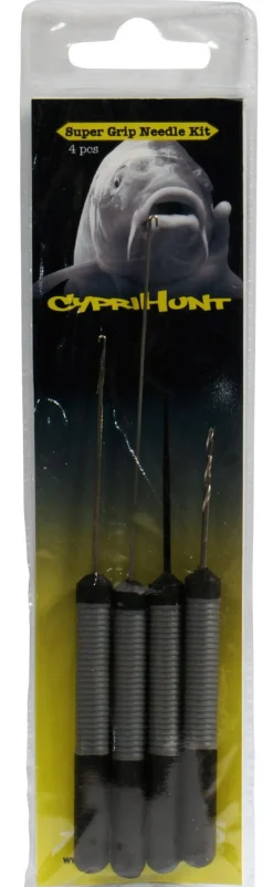 Albatros Cyprihunt Needle Kit - Visgereedschap - Zwart Grijs 4 stuks Alround 10-12 Cm
