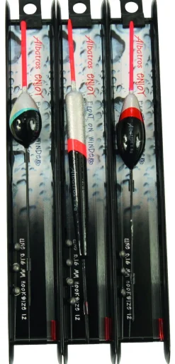 Albatros Enjoy 3 Tuigenset Europe - Tuigen - 12 cm Zwart Rood Wit 3 stuks Witvis