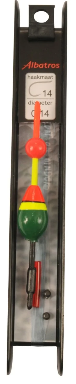 Albatros Spektratuig - Tuigen - 7 cm 0.3 g Oranje Geel Groen Witvis Size 14