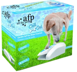 All For Paws Chill Out Koel Fontein - Hondenverkoeling - 25x9x22 cm Wit Blauw