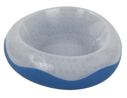 All For Paws Chill Out Koeldrinkbak - Hondendrinkbak - 21x21x7 cm Wit Blauw Large