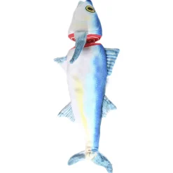 All For Paws Chopped Tuna - Kattenspeelgoed - 35x13.5x5.5 cm Blauw