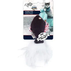 All For Paws Feather Fish - Kattenspeelgoed - 15x7x1.5 cm Assorti