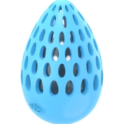All For Paws Holey Egg Indestructible M - Hondenspeelgoed - Ø7.5x12 cm Blauw