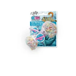 All For Paws Knotty Habit Yarn Roll Around - Kattenspeelgoed - 11x4x3 cm Multi-Color