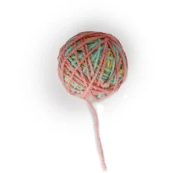 All For Paws Knotty Habit Yarn Ball - Kattenspeelgoed - 10x5x5 cm Lichtroze