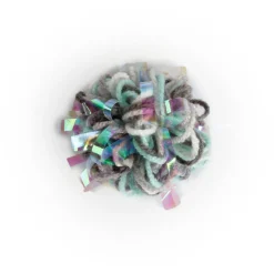 All For Paws Knotty Habit Yarn Crinkly Ball - Kattenspeelgoed - Ø6 cm Grijs Lichtgroen
